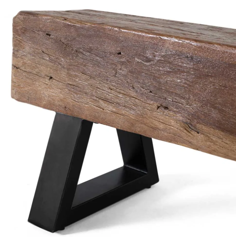 Esszimmerbank aus Recyclingholz Balken - Evinele