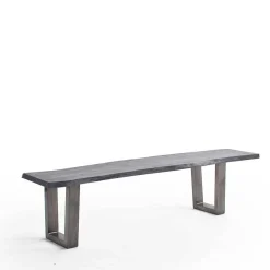 Esszimmerbank in Akazie Grau und Altsilber - Moggia