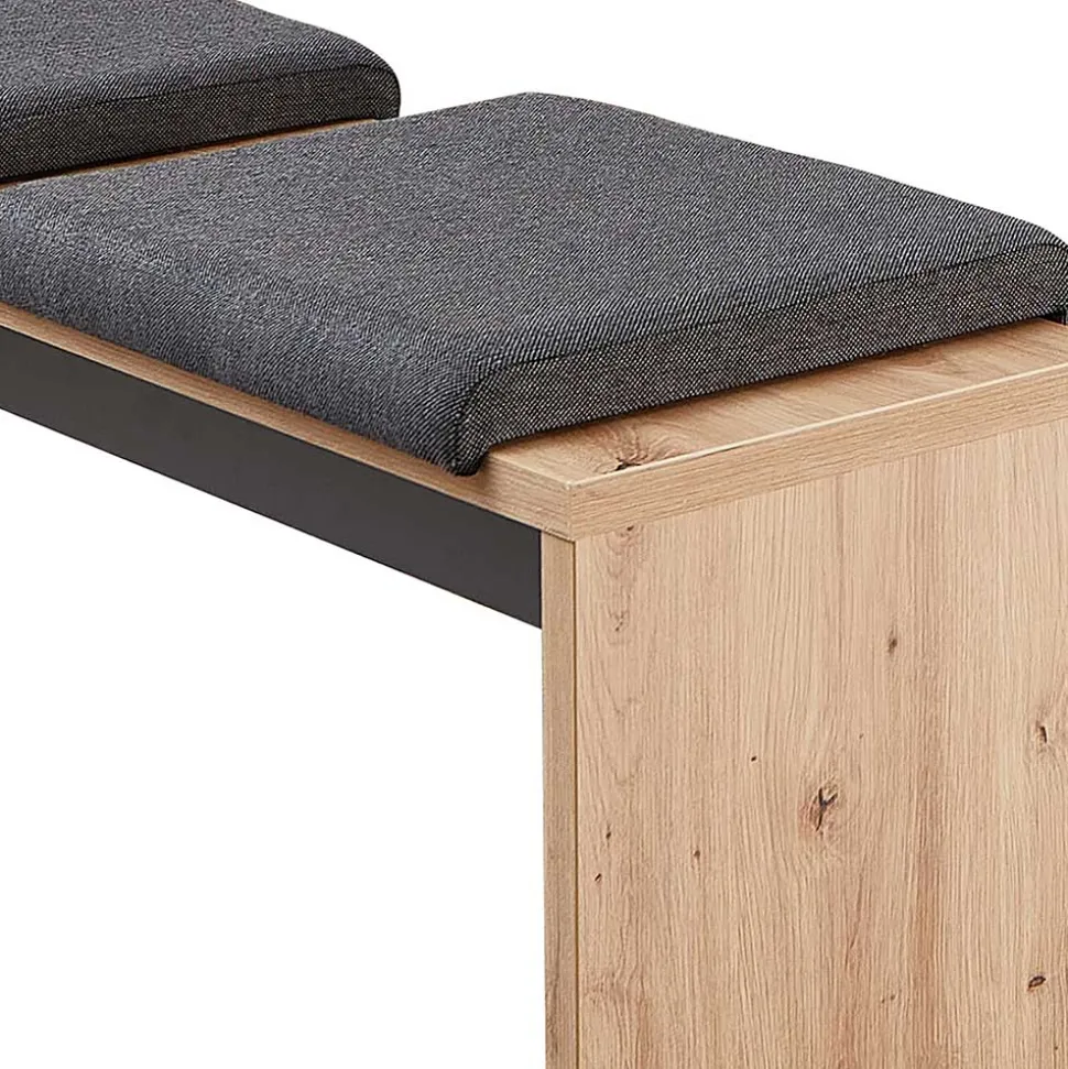 Esszimmerbank in Wildeiche & Dunkelgrau - Kuetra