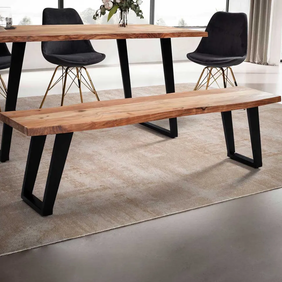 Esszimmerbank mit natürlicher Baumkante - Auricos