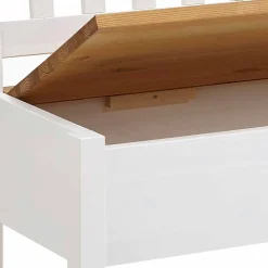 Esszimmerbank Molzau in Weiß Kiefer massiv