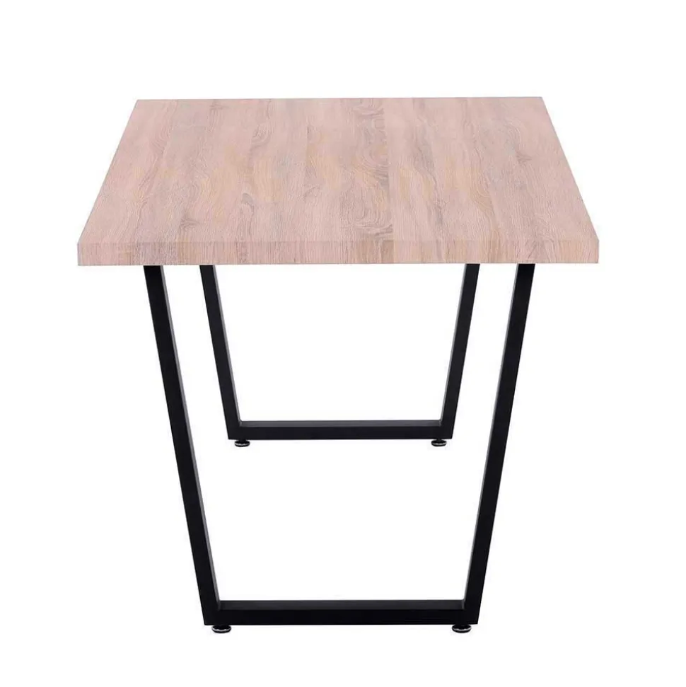 Esszimmergruppe mit Microfaser-Stühlen - Dascalo (fünfteilig)