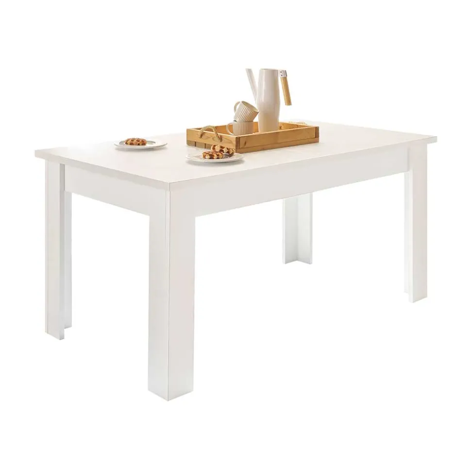 Esszimmermöbel Kombi in weißer Holzoptik Pinie - Liancos (vierteilig)