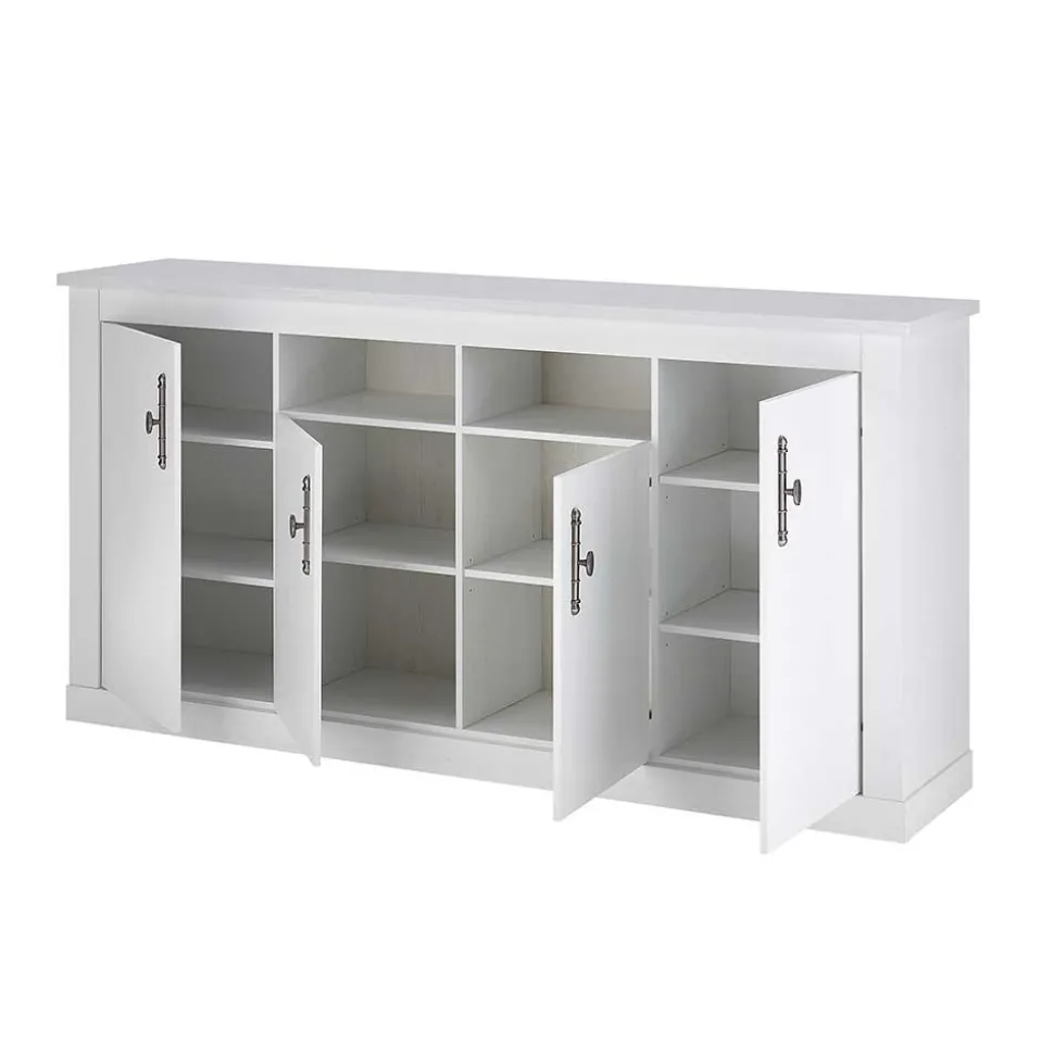 Esszimmerschrank Set in weißer Holzoptik Pinie - Liancos (dreiteilig)