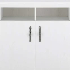 Esszimmerschrank Set in weißer Holzoptik Pinie - Liancos (dreiteilig)