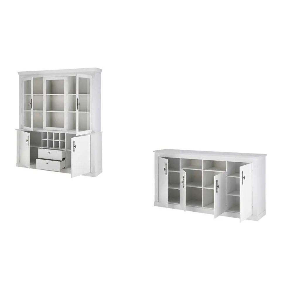 Esszimmerschränke in weißer Holzoptik Pinie - Liancos (zweiteilig)