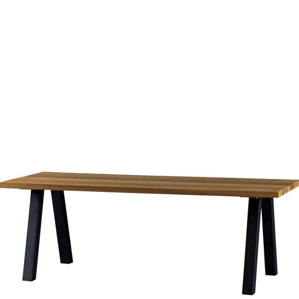 Esszimmertisch aus Abachi Holz - Charme