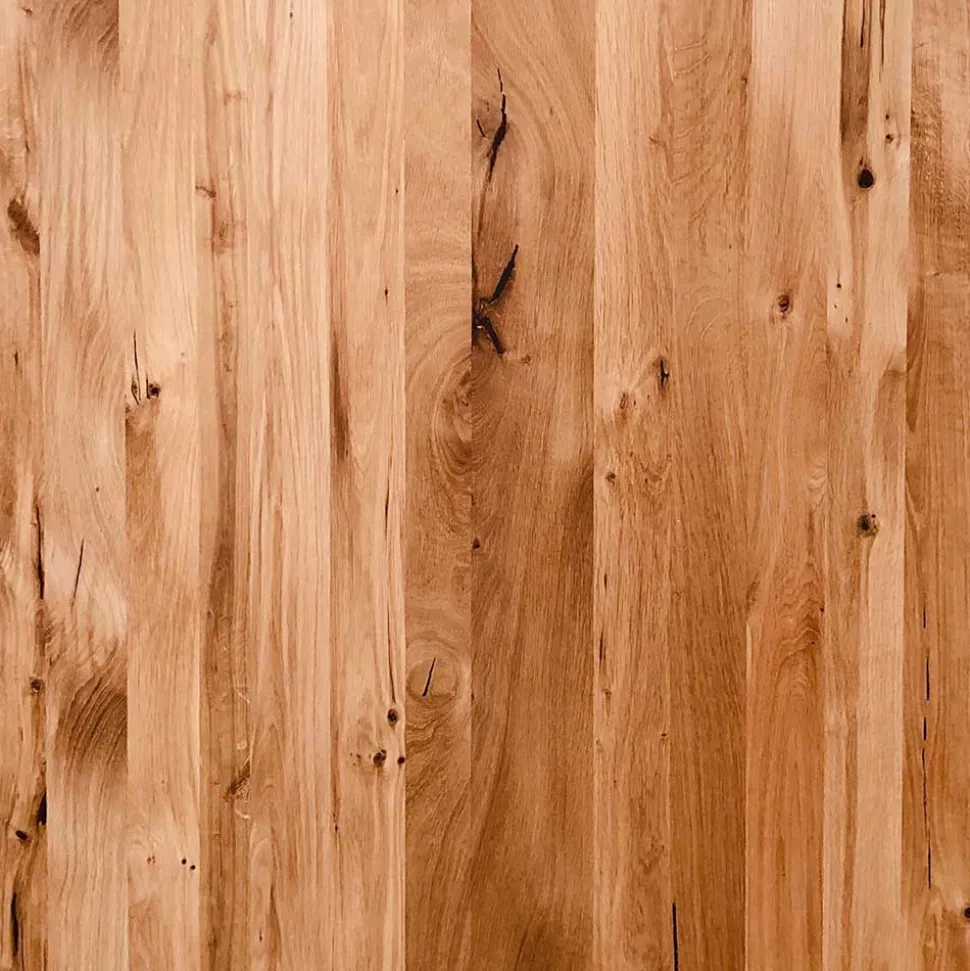 Esszimmertisch aus Wildeiche mit Metallbeinen - Rasita