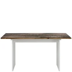 Esszimmertisch mit Kiefernholz Platte Dunkel - Katell