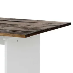 Esszimmertisch mit Kiefernholz Platte Dunkel - Katell