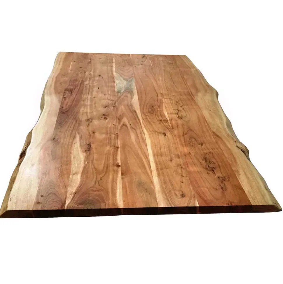 Esszimmertisch mit Live Edge Holzplatte Akazie - Cerado