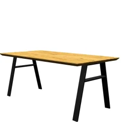 Esszimmertisch mit Schweizer Kante Eiche massiv - Jessen