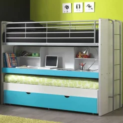 Etagenbett Nowy in Weiß-Blau