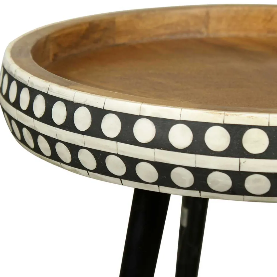 Ethno Style Beistelltisch aus Massivholz Mango - Piton