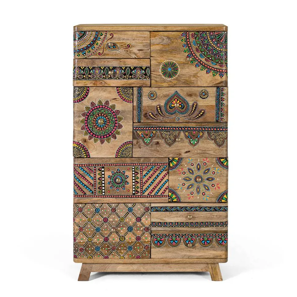 Ethno Style Schrank handbemalt - Azua