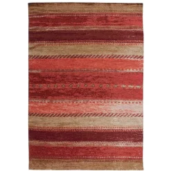 Ethno Style Teppich in Rot Beige - Bilbaos