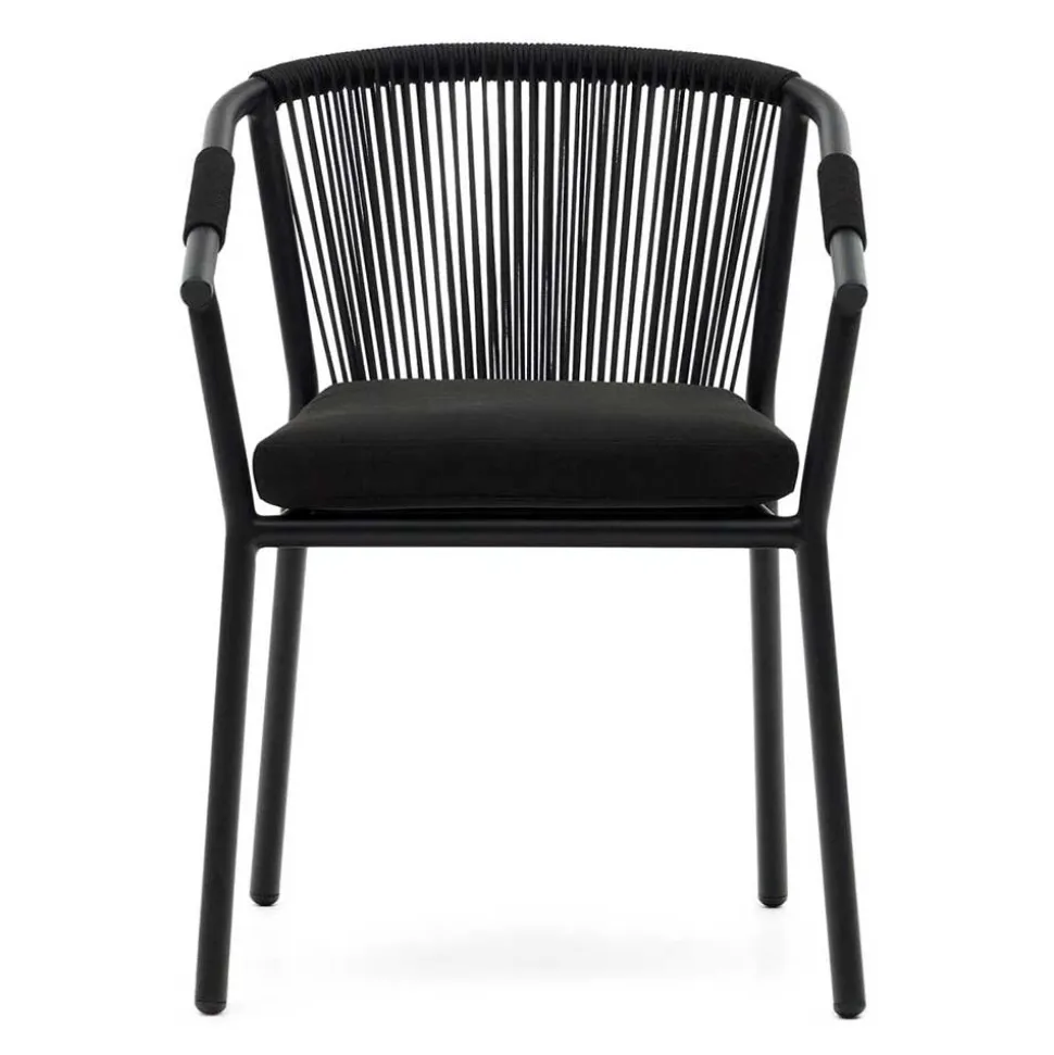 Extravagante Gartenstühle in Schwarz - Onna (4er Set)