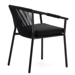 Extravagante Gartenstühle in Schwarz - Onna (4er Set)