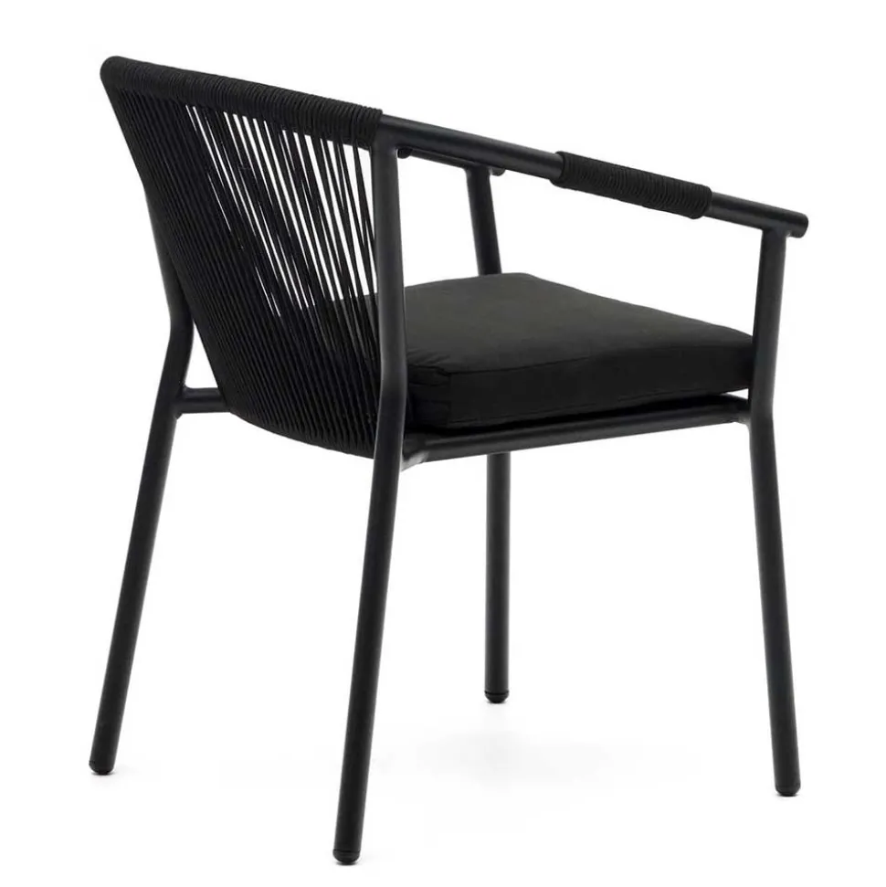 Extravagante Gartenstühle in Schwarz - Onna (4er Set)