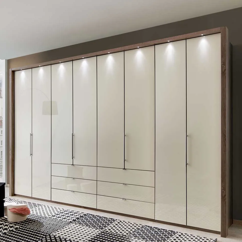 Falttüren Kleiderschrank Friburgo in Creme Weiß