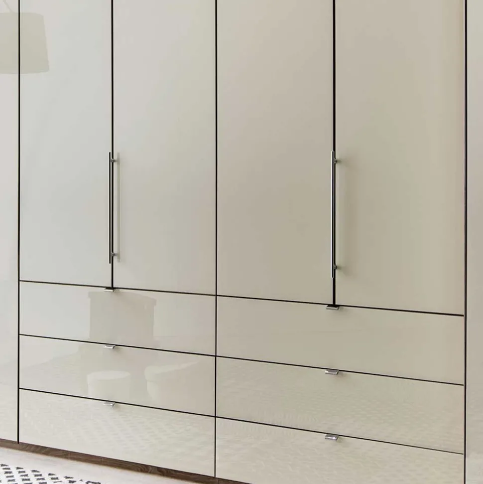 Falttüren Kleiderschrank Friburgo in Creme Weiß