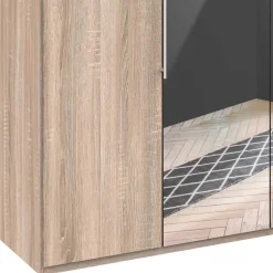 Falttüren Kleiderschrank mit Spiegel - Zayun