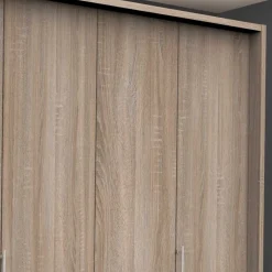 Falttüren-Schlafzimmerschrank mit drei Schubladen - Zayun