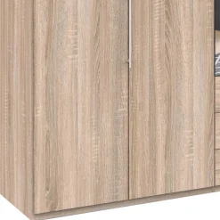 Falttüren-Schlafzimmerschrank in Eiche Sägerau - Zayun