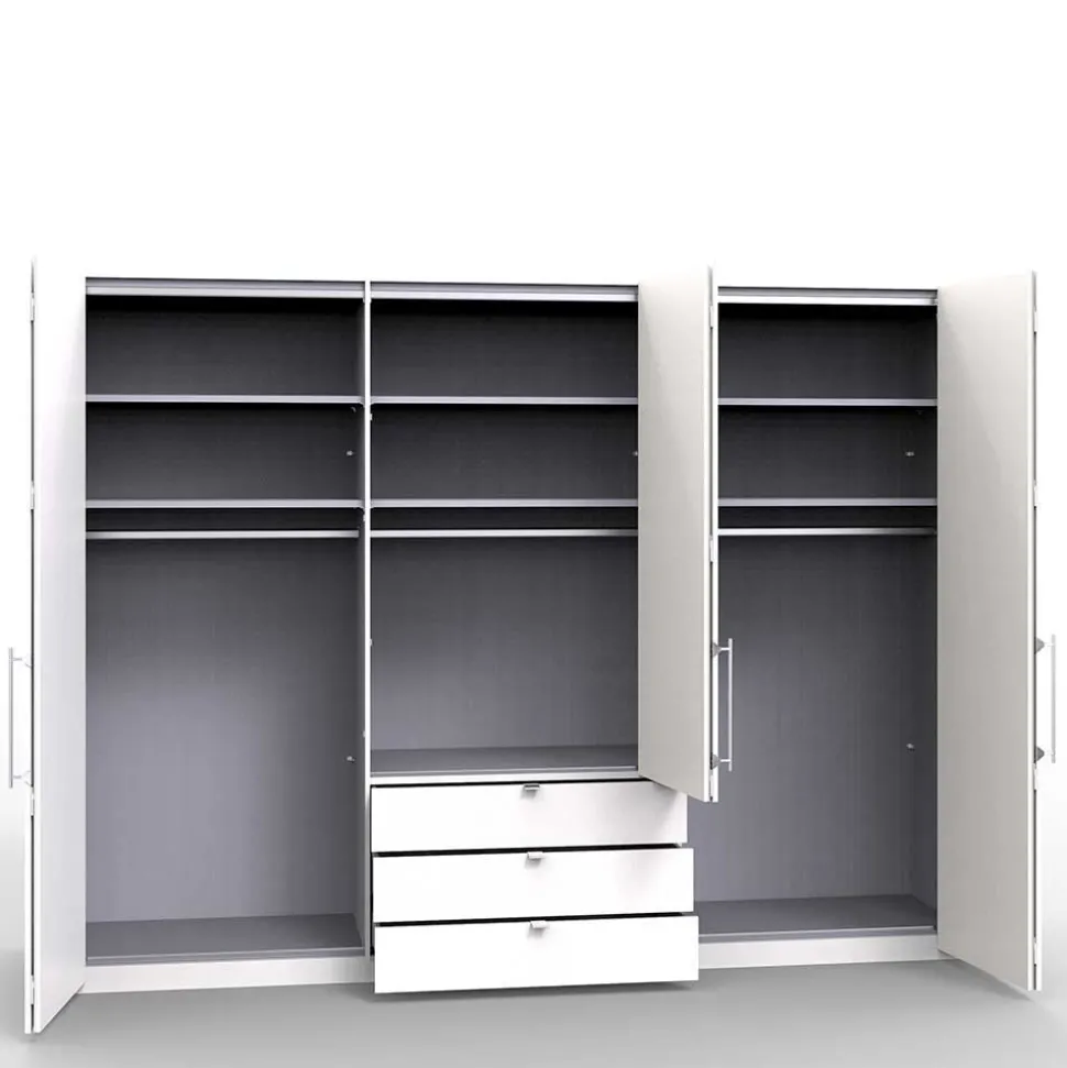 Falttüren-Schlafzimmerschrank in Eiche Sägerau - Zayun