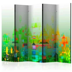 Farbenfroh bedruckter Paravent 225cm - Anakin