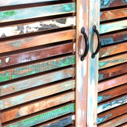 Farbenfrohe Flureinrichtung im Shabby Chic - Vosbadus (vierteilig)