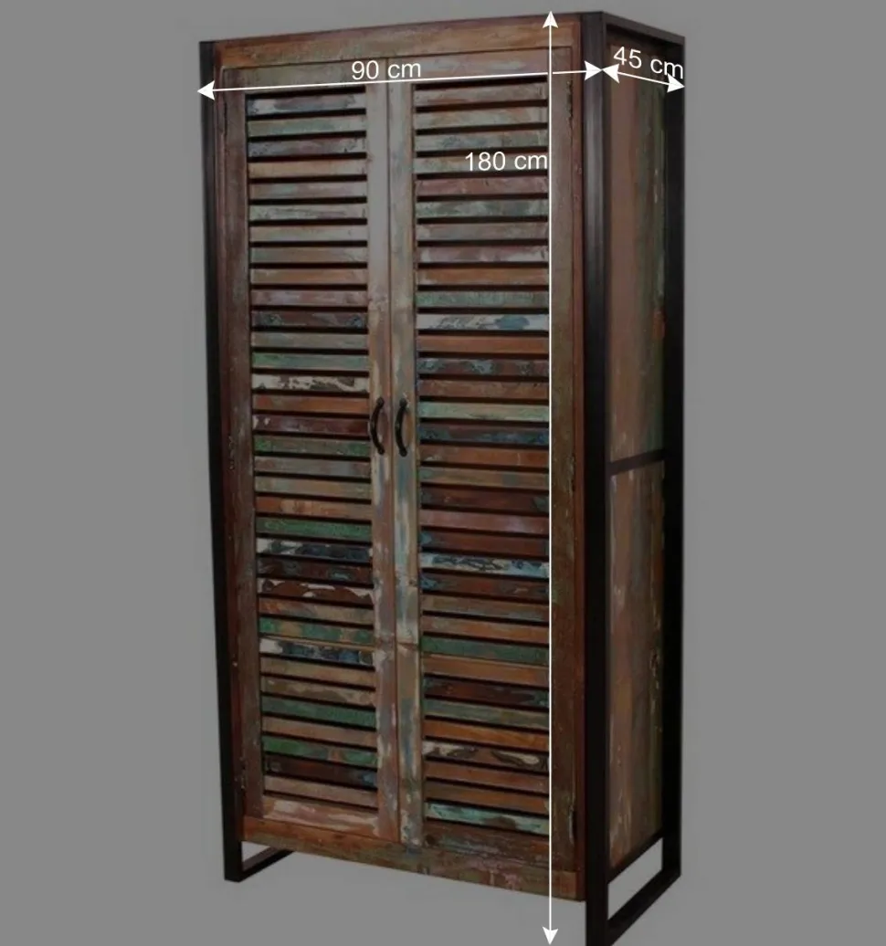 Farbenfrohe Flureinrichtung im Shabby Chic - Vosbadus (vierteilig)