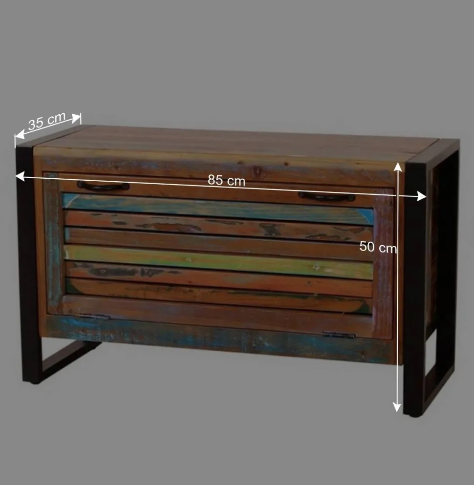 Farbenfrohe Flureinrichtung im Shabby Chic - Vosbadus (vierteilig)