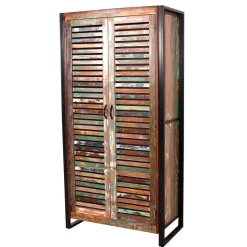 Farbenfrohe Flureinrichtung im Shabby Chic - Vosbadus (vierteilig)