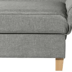 Federkern Polsterliege in Hellgrau mit Buche - Zadella