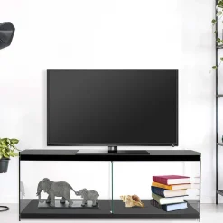 Fernseher Tisch in Schwarz MDF - Sulara