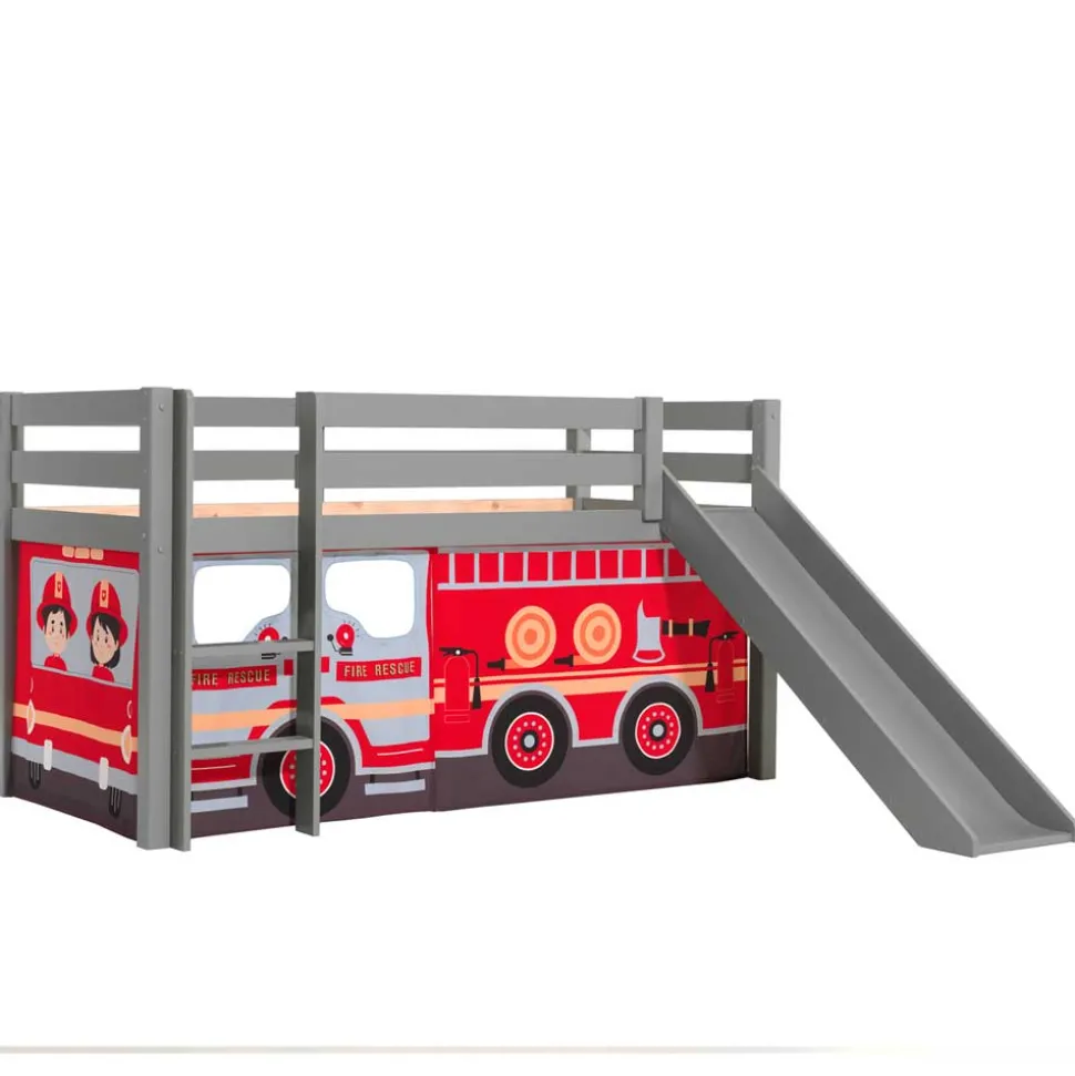 Feuerwehr Spielbett mit Leiter & Rutsche - Jayant