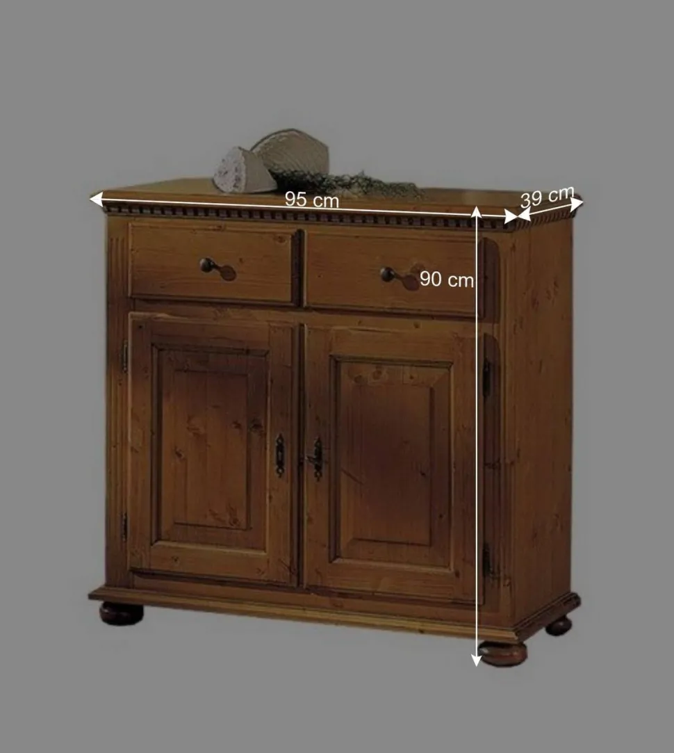 Fichte Kommode Lerobonica massiv lackiert