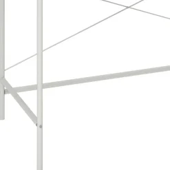 Filigraner Schreibtisch in Walnuss Optik & Weiß - Meskus