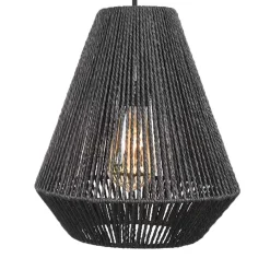 2-flammige Hängelampe in Schwarz - Lacredu