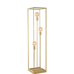 3-flammige Stehleuchte in Gold - Gannices