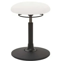 Flexibler Bürohocker in Weiß Kunstleder - Puerto