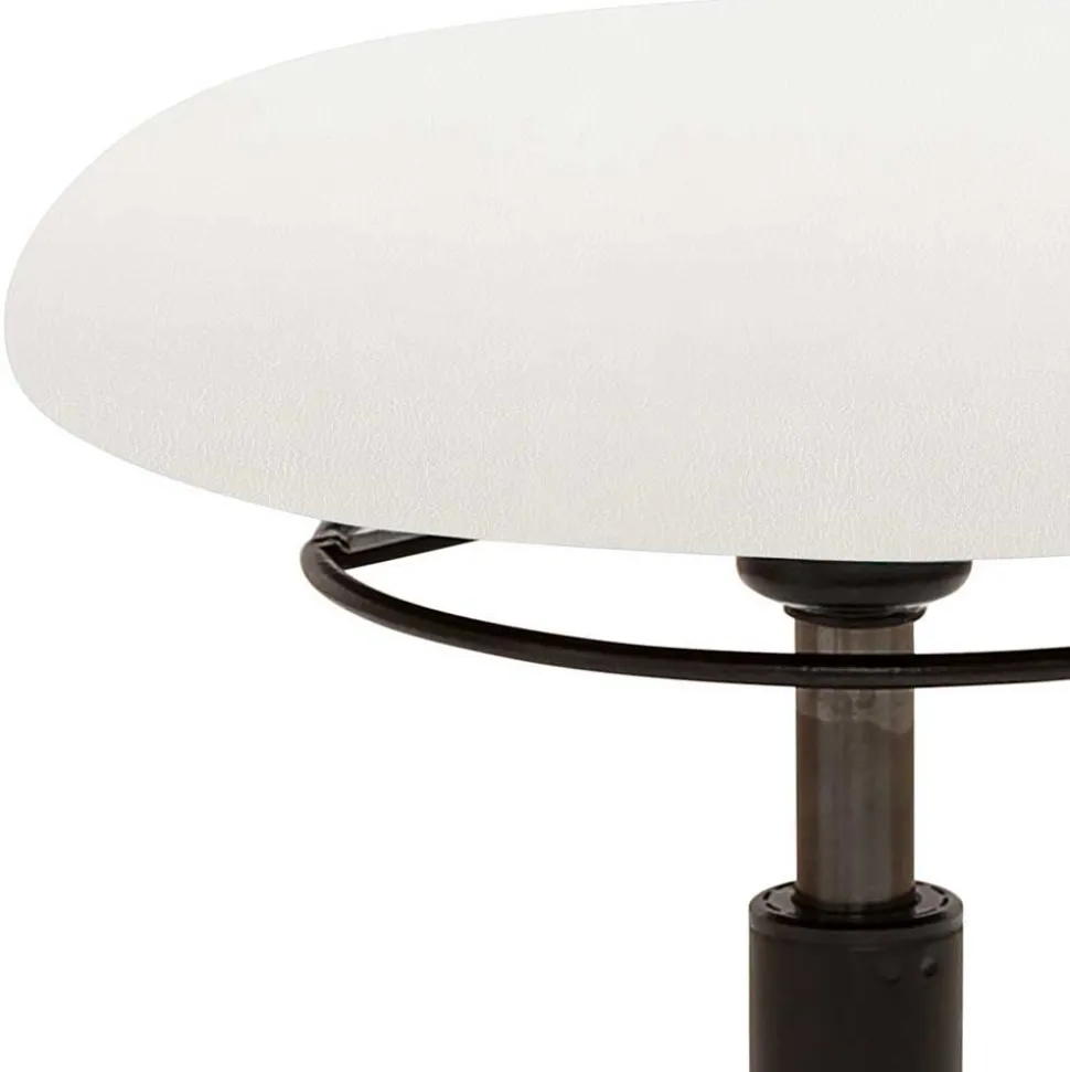 Flexibler Bürohocker in Weiß Kunstleder - Puerto