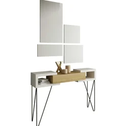 Flur Konsolentisch & Spiegel Set - Orydan (fünfteilig)