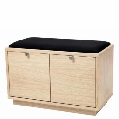 Flur Sitzbank Vaxos mit Eiche furniert und lackiert