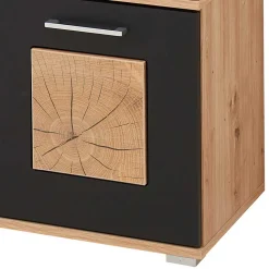 Flurbank mit Doppeltür in Schwarz & Wildeiche NB - Zelio