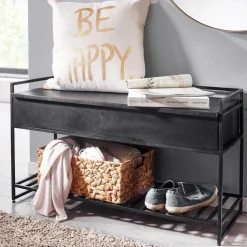 Flurbank mit Truhe & Schuhablage - Agenda