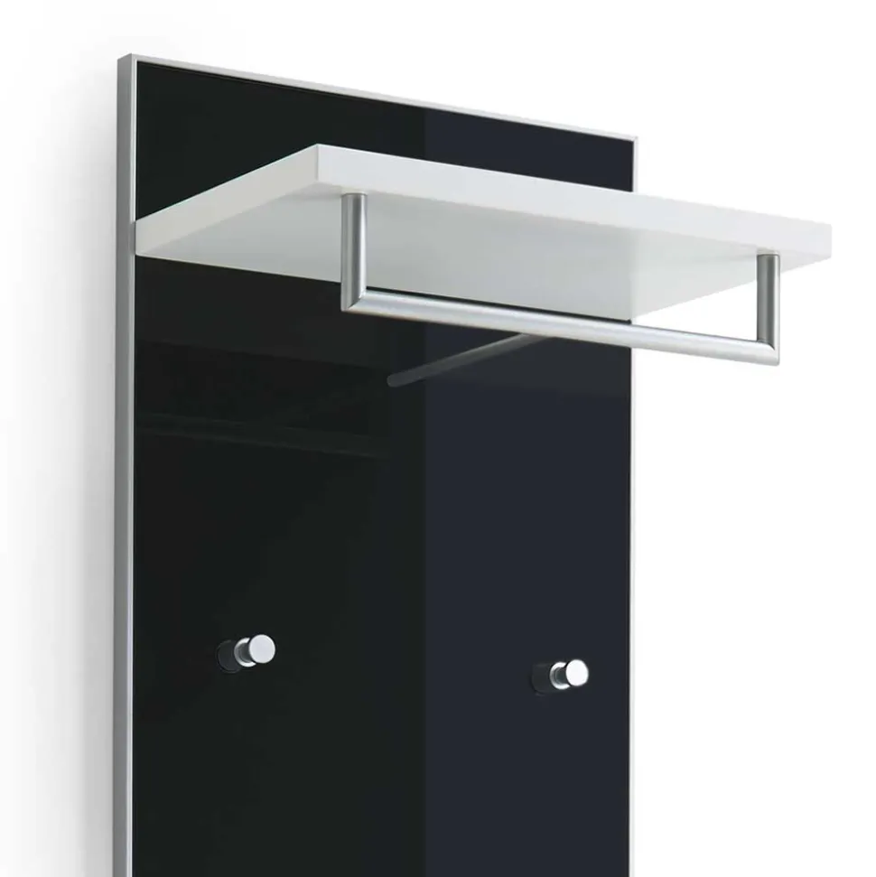 Flurgarderobe Liotra in Anthrazit Weiß