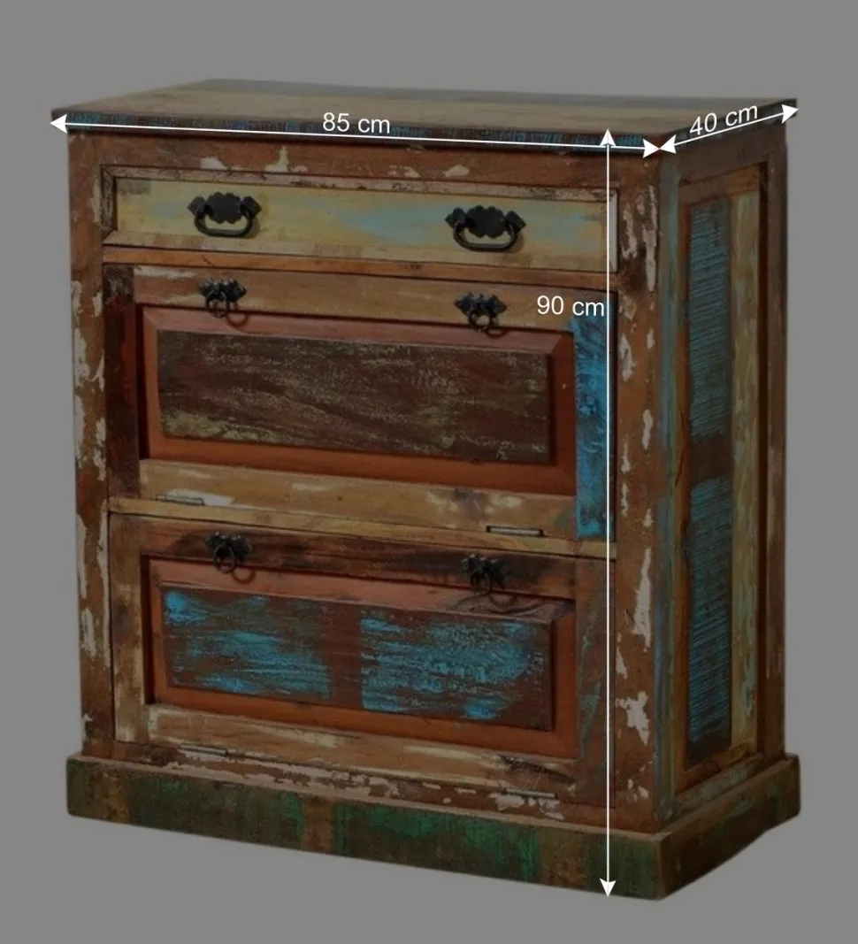 Flurgarderobenset Jamaica in Bunt Shabby Chic (sechsteilig)