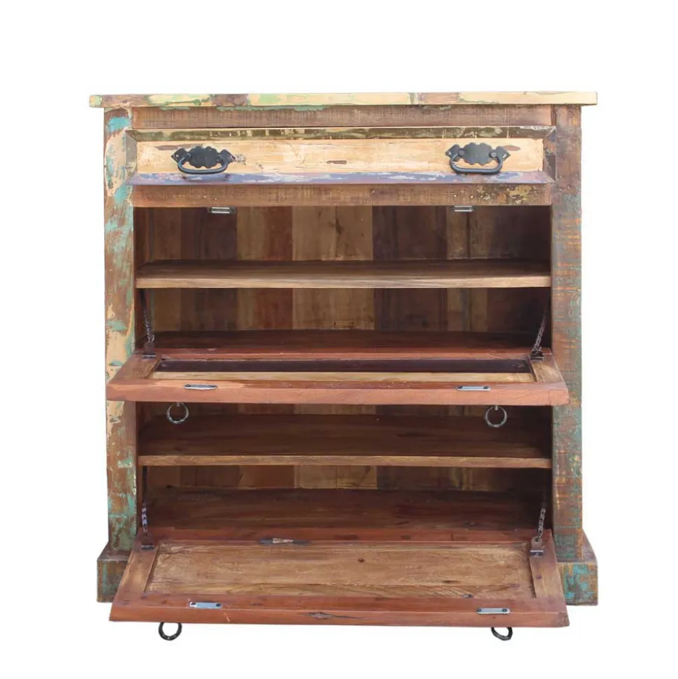 Flurgarderobenset Jamaica in Bunt Shabby Chic (sechsteilig)